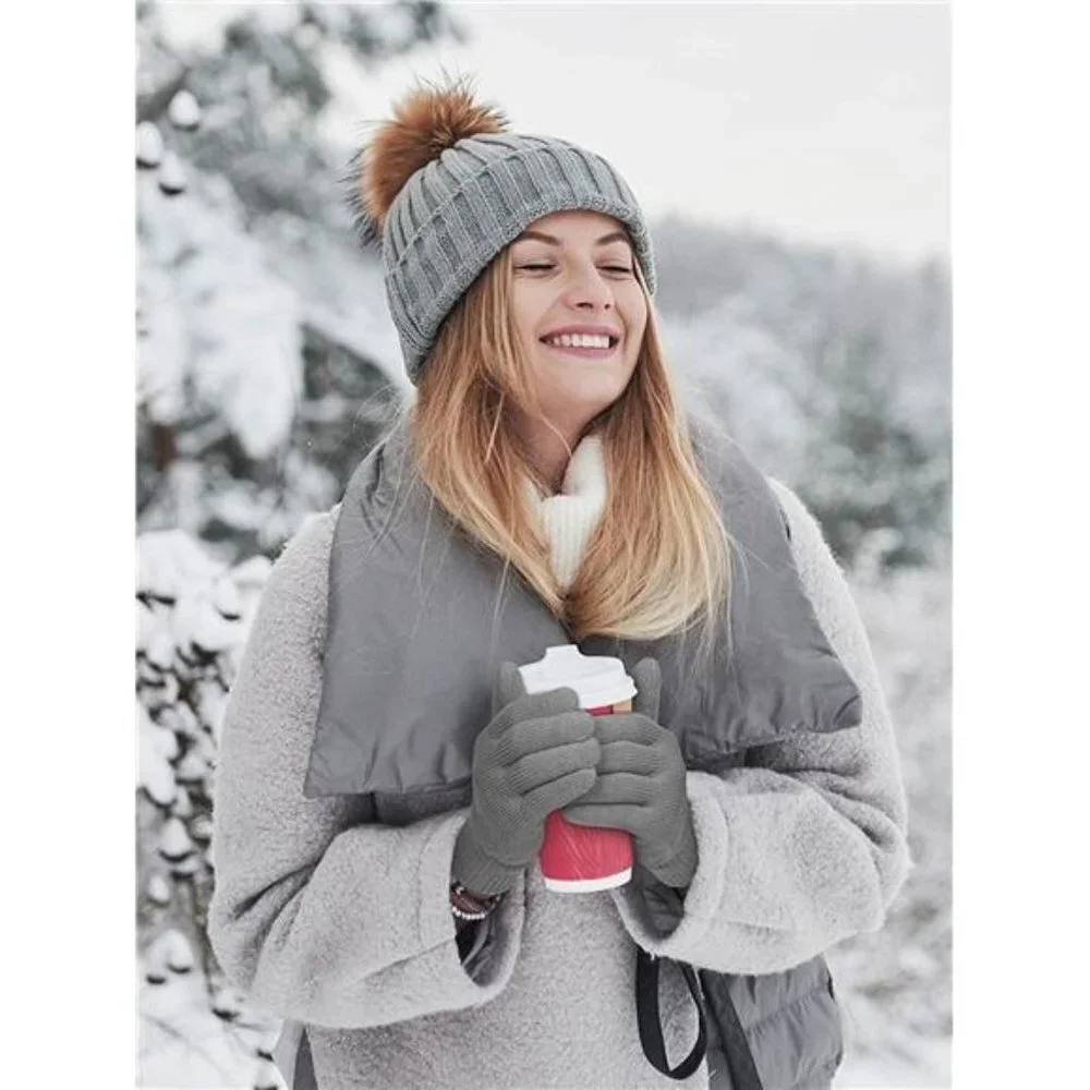 3 Pairs Unisex Winter Warm Magic Gloves Thicken Cashmere Knit Gloves Stretchy